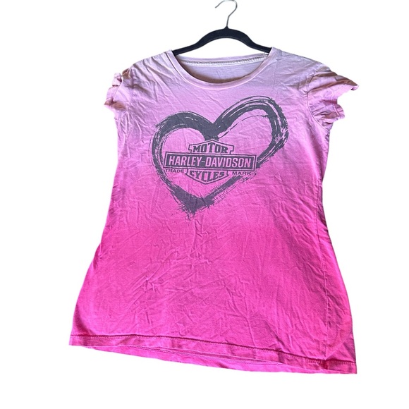 Harley Davidson Pink Graphic Tee - Picture 3 of 7